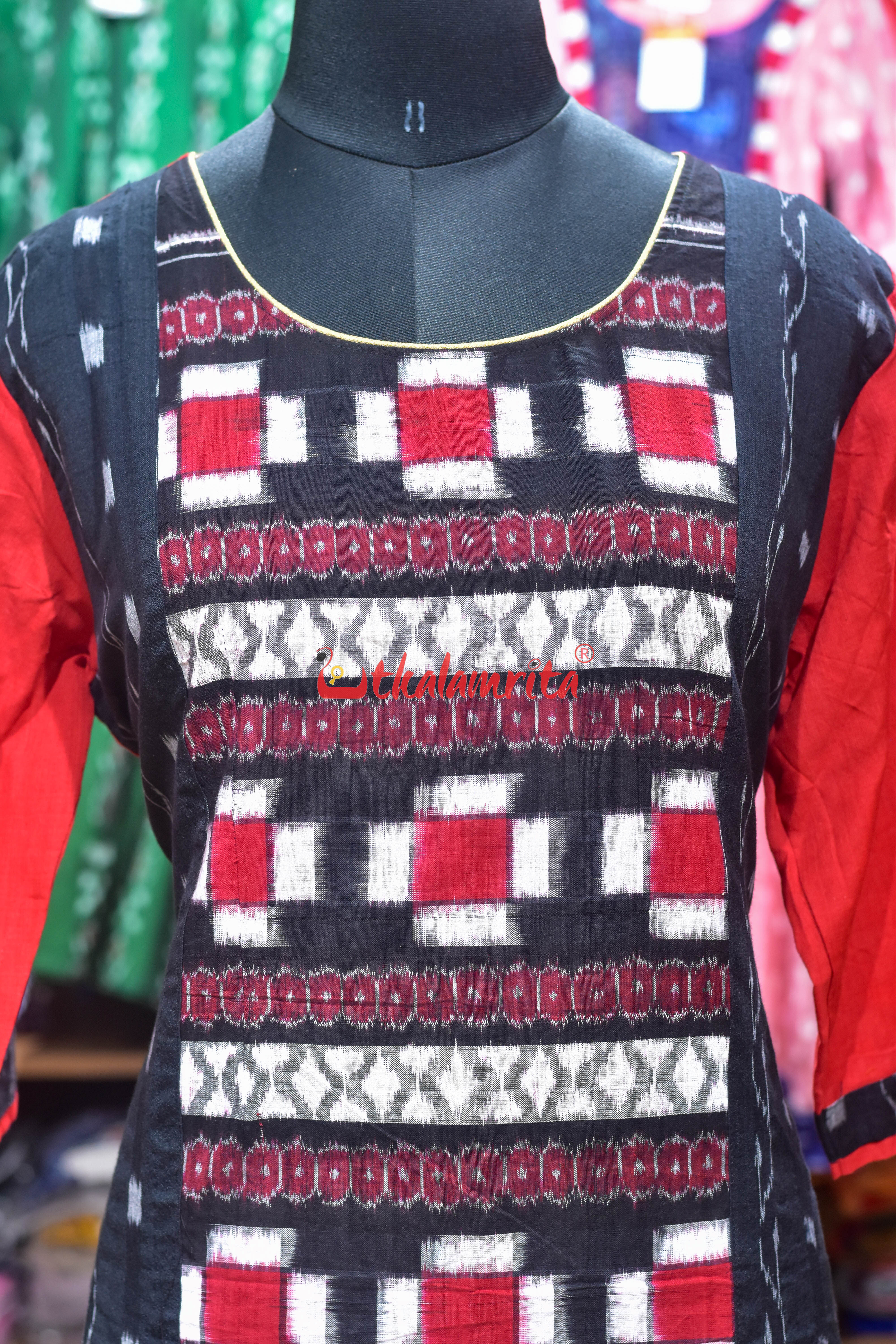 Ikat Mosaic Elegance (Ladies Kurti)