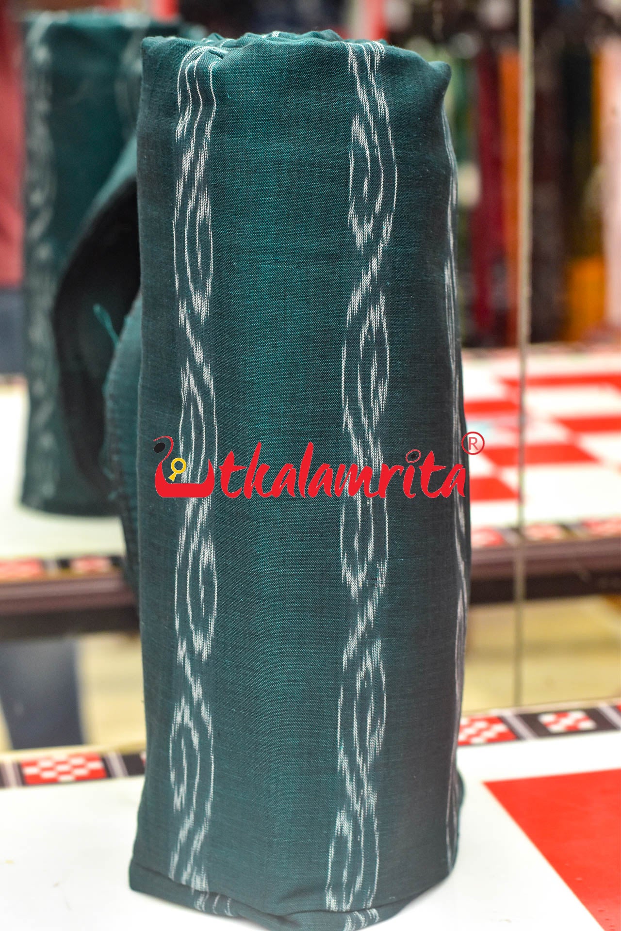 Bottle Green Anjimala (Fabric)