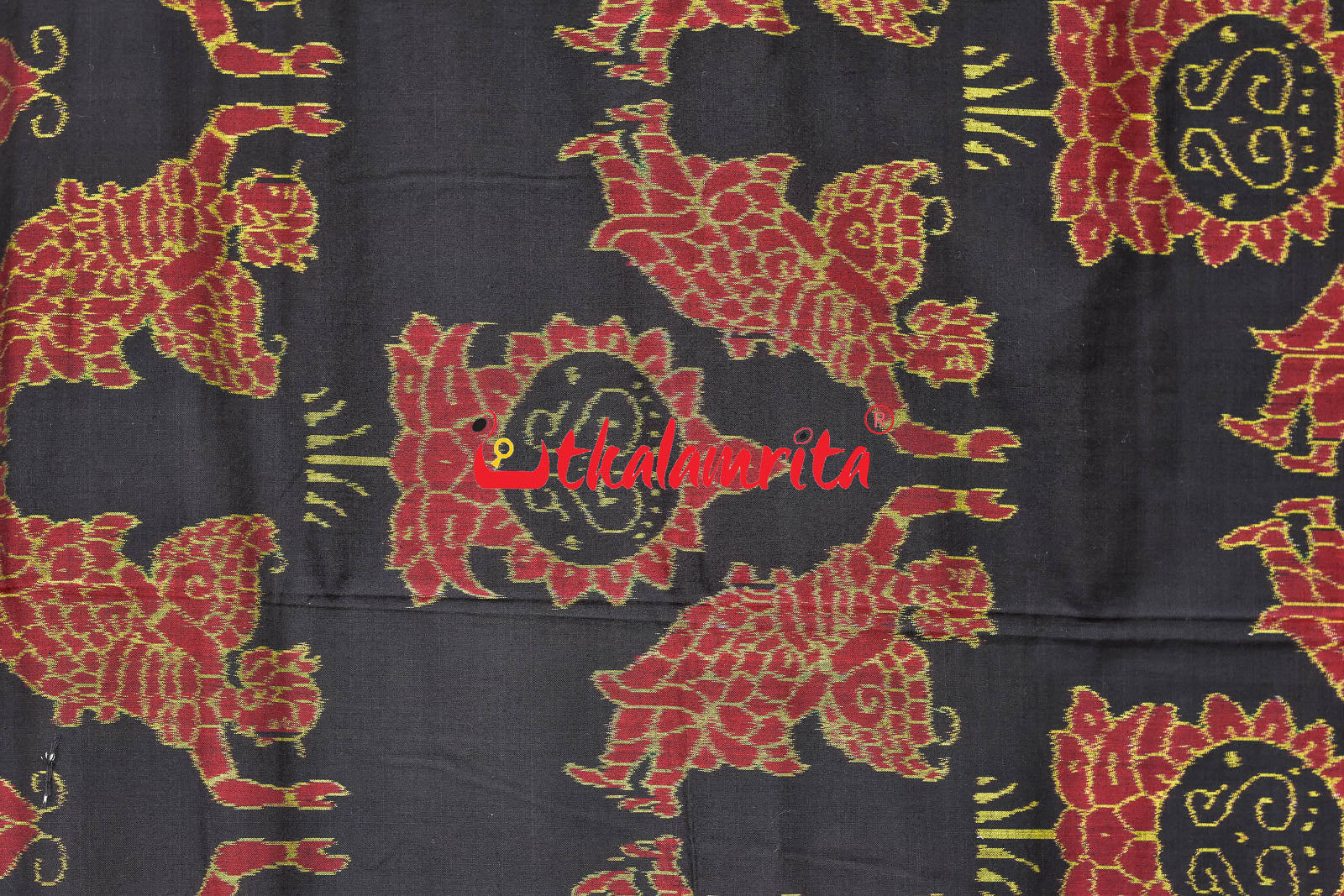 Black Pari Sambalpuri Cotton Saree