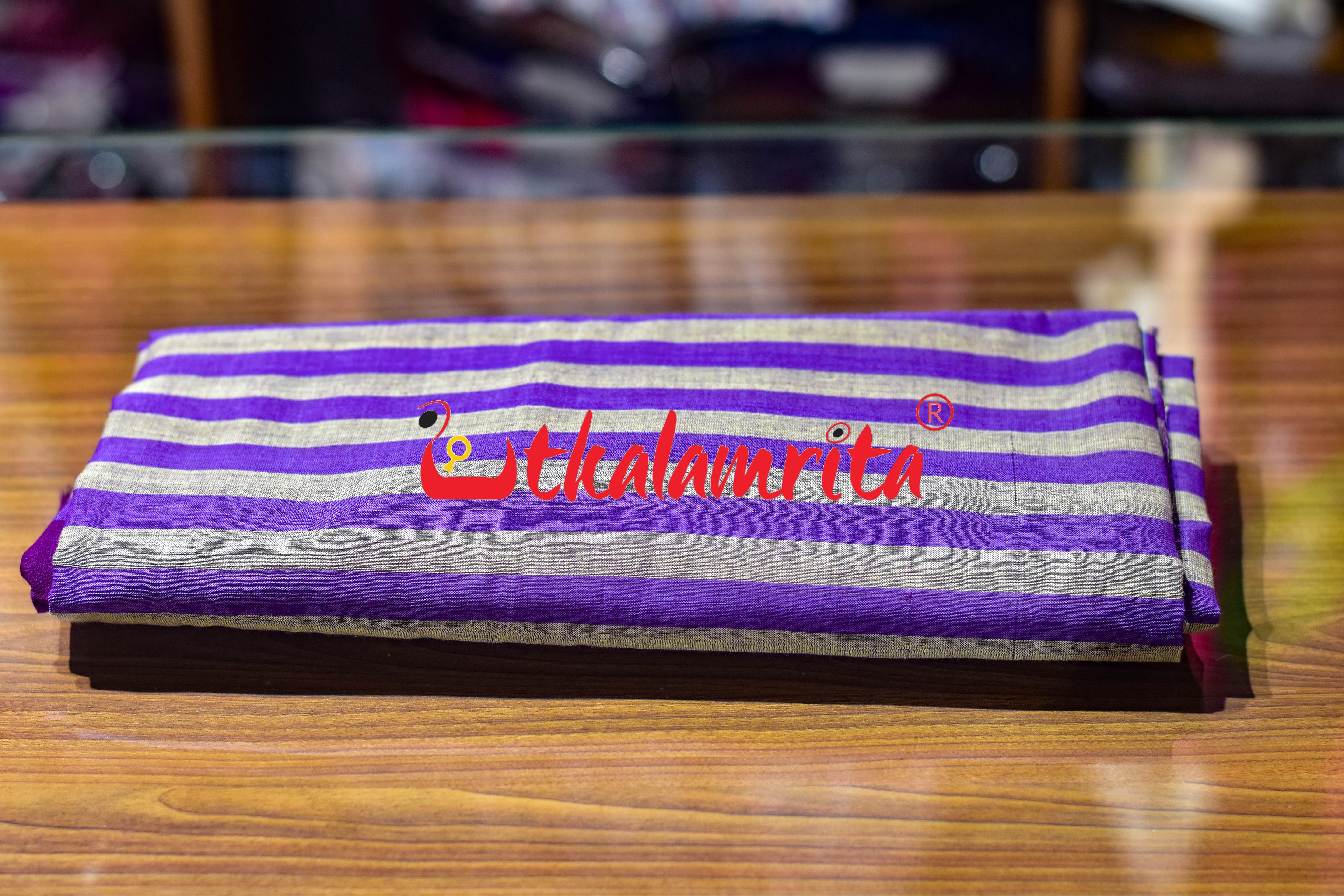 Ash Violet Pittala Single Cotton (Lungi)