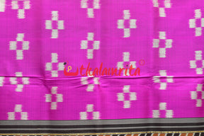 Pink Pasapali Design Khandua Silk Saree