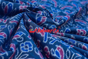 Blue Chadhei Sambalpuri Cotton (Fabric)