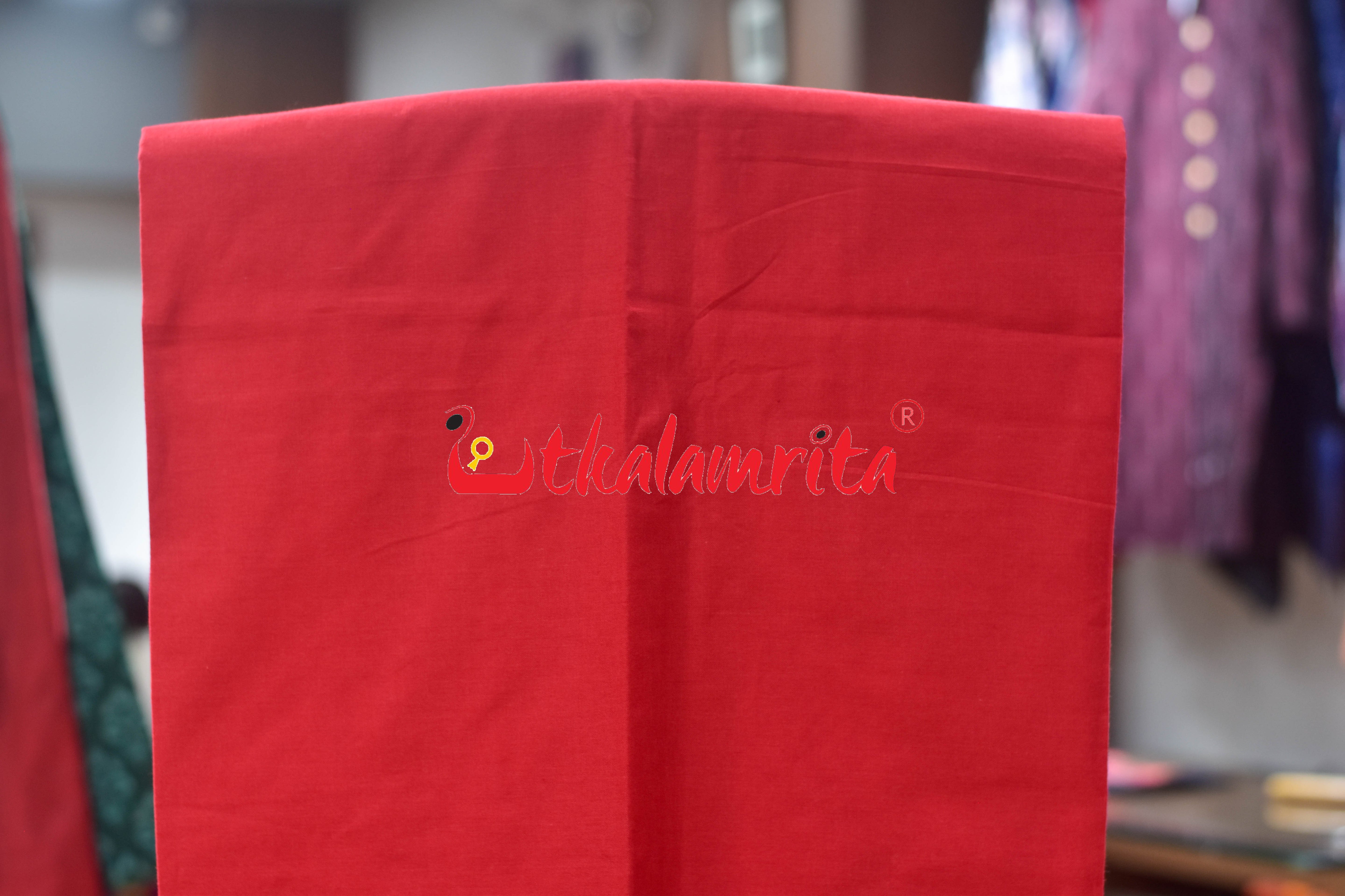 Red Black Elephant Tribals Sambalpuri Cotton Dress Set