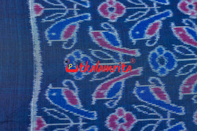 Blue Chadhei Sambalpuri Cotton (Fabric)