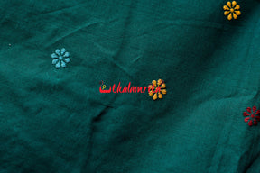 Leafy Green Dolabedi Cotton Saree