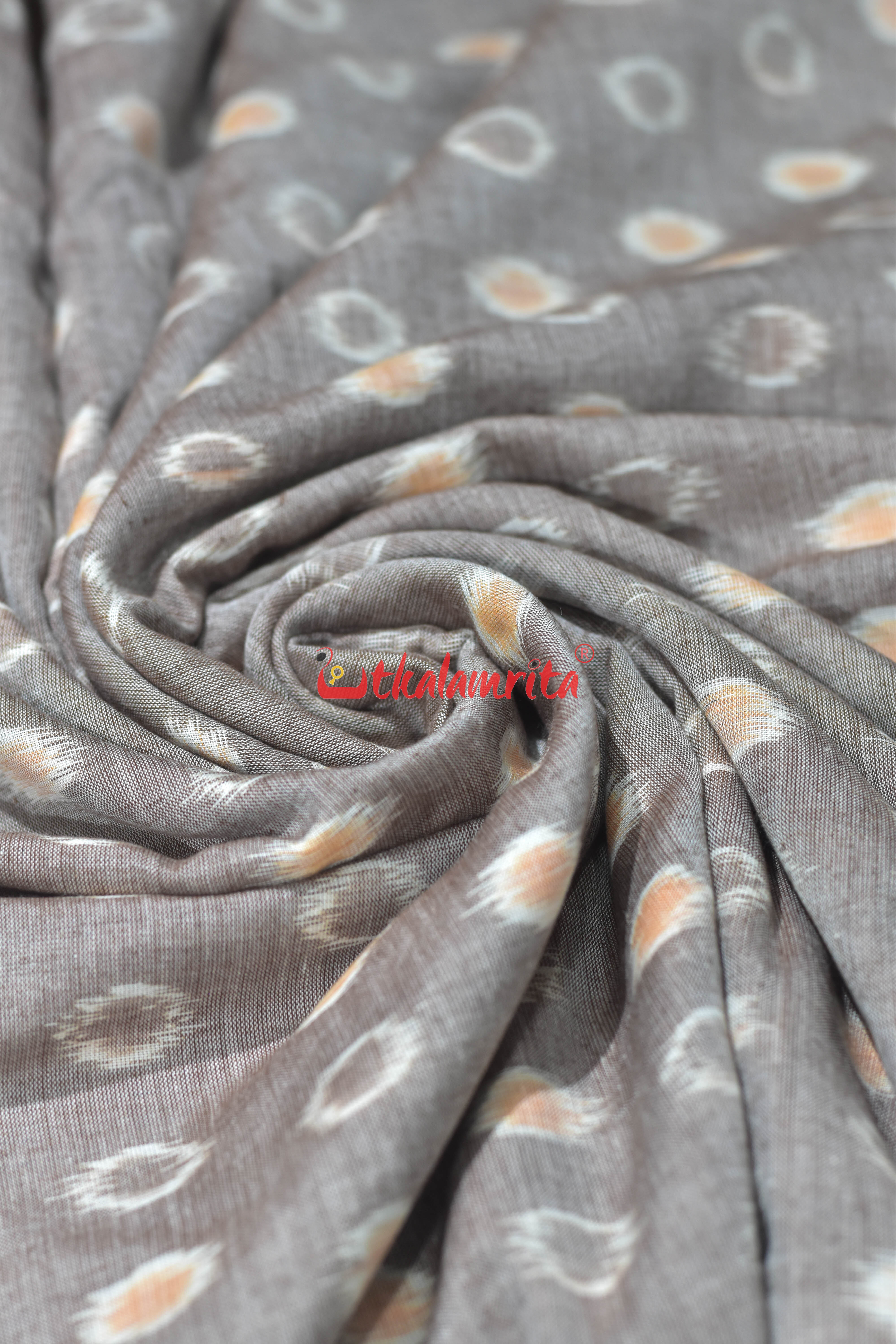 Vintage Beige Bubbles Ikat Cotton (Fabric)