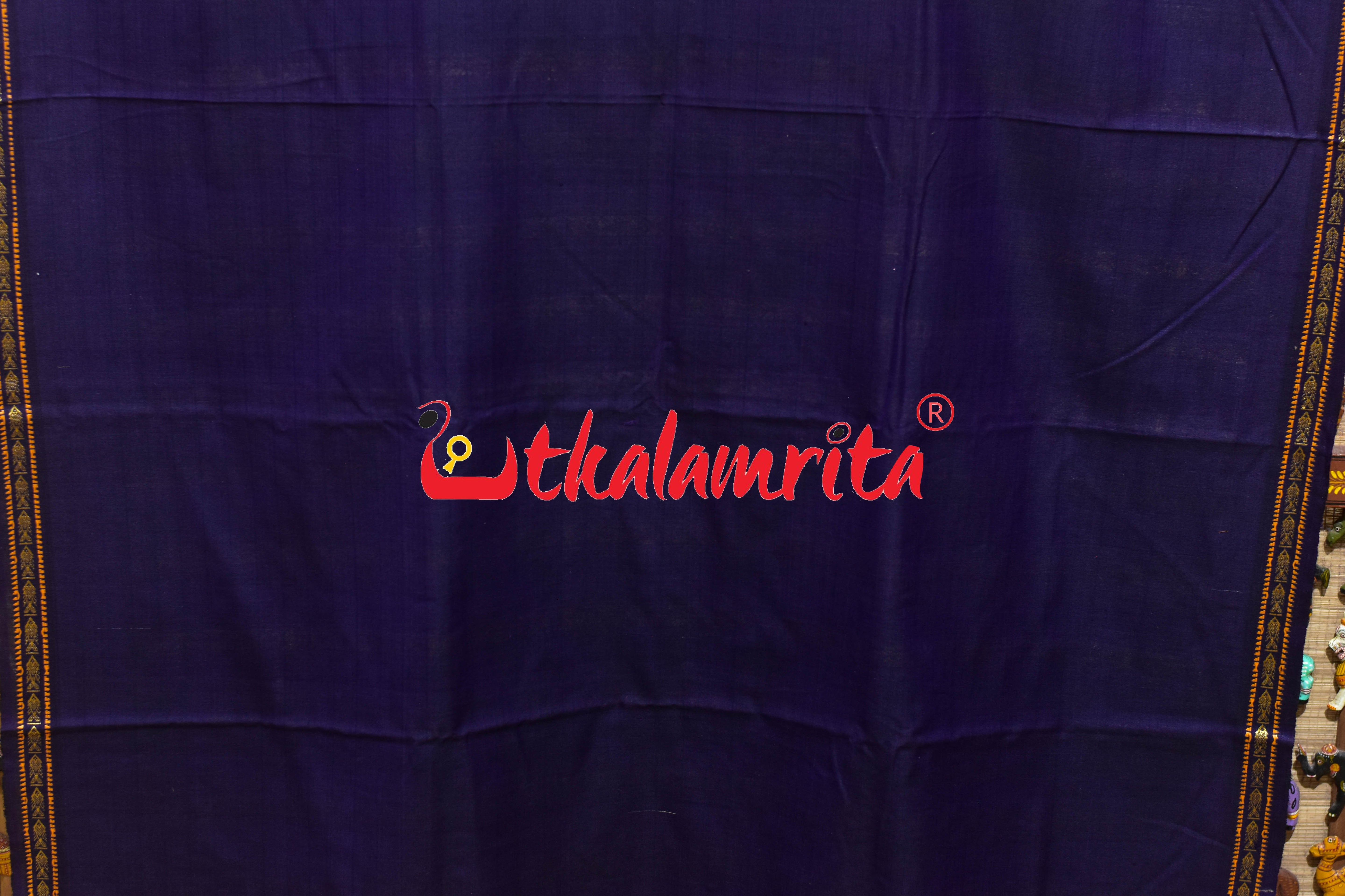 Bapta Cotton Gopalpur Tussar Body Checks Ghee Purple Saree