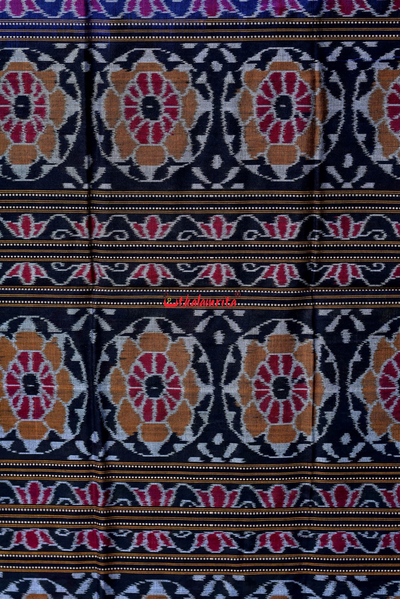 Peacocks Sambalpuri Bandha Cotton Saree