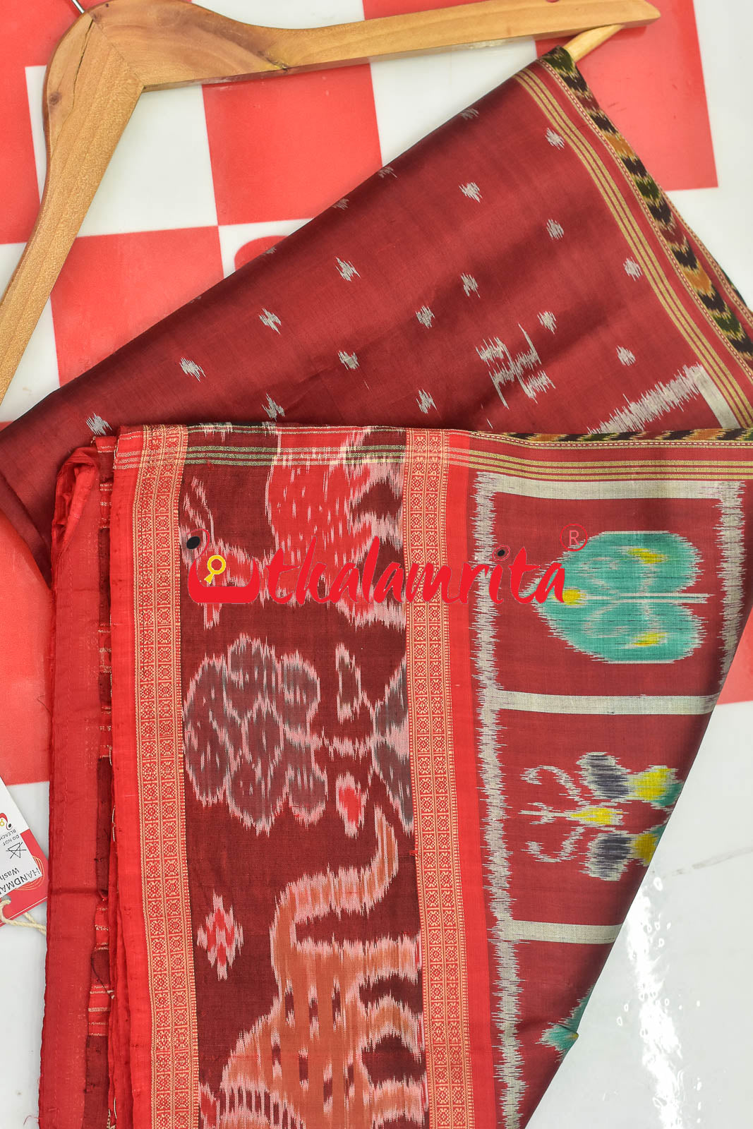 Half Nabarangi Animal Border Khandua Silk Saree