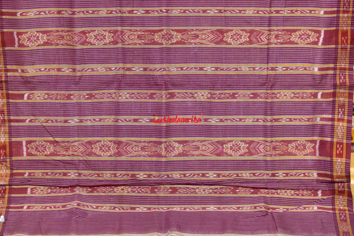 Natural Body Check Border Pasapali Gopalpur Tussar Silk Saree