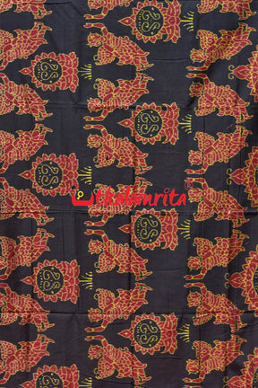 Black Pari Sambalpuri Cotton Saree