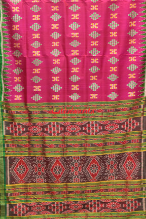 Pink Body Pasapali Khandua Silk Saree