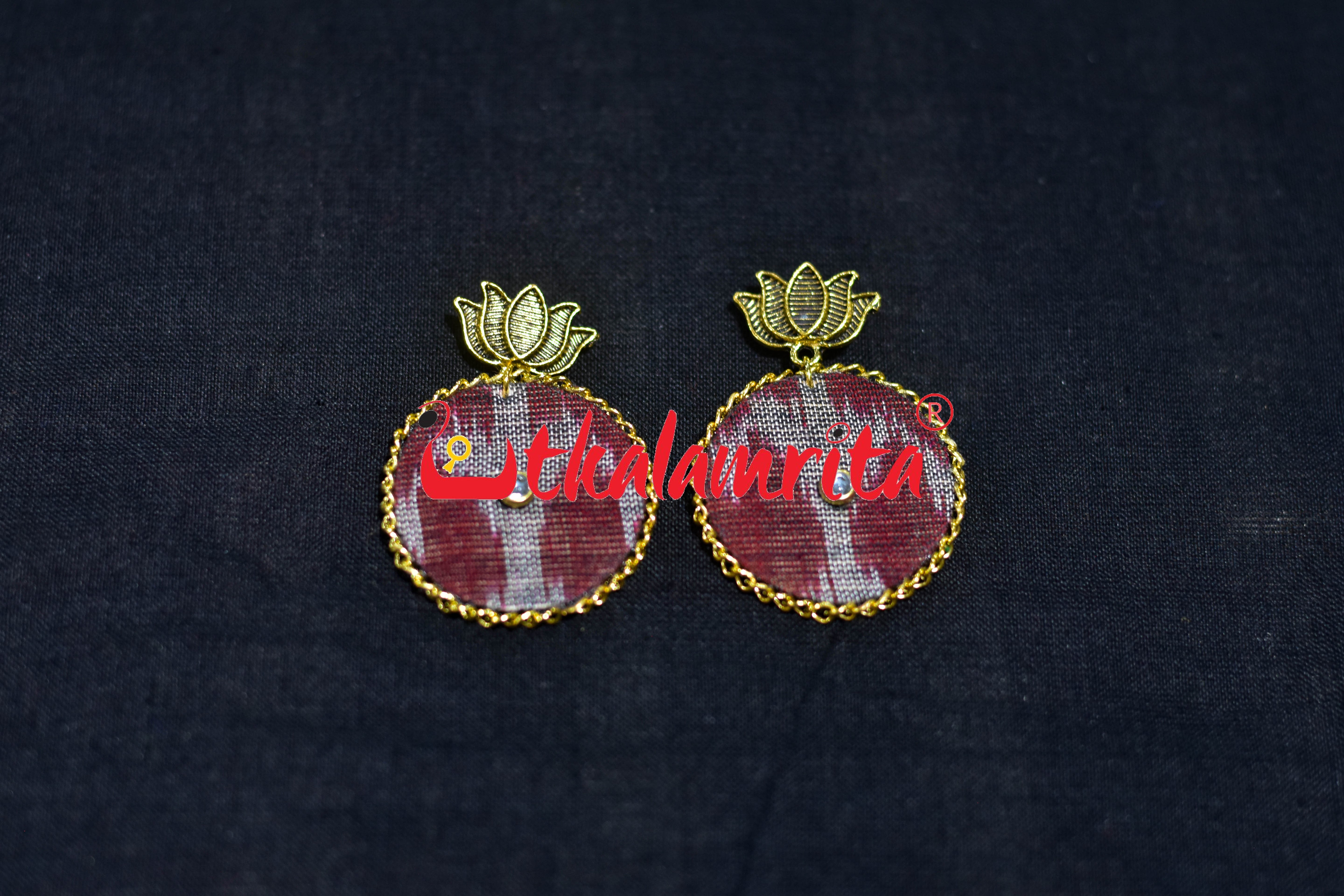 Maroon Tribals Golden Maa Lakhmi Necklace Set