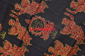 Black Pari Sambalpuri Cotton Saree