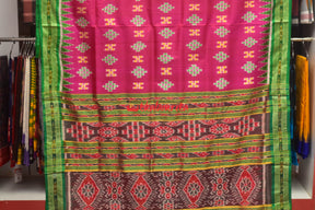 Pink Body Pasapali Khandua Silk Saree