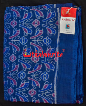 Blue Chadhei Sambalpuri Cotton (Fabric)