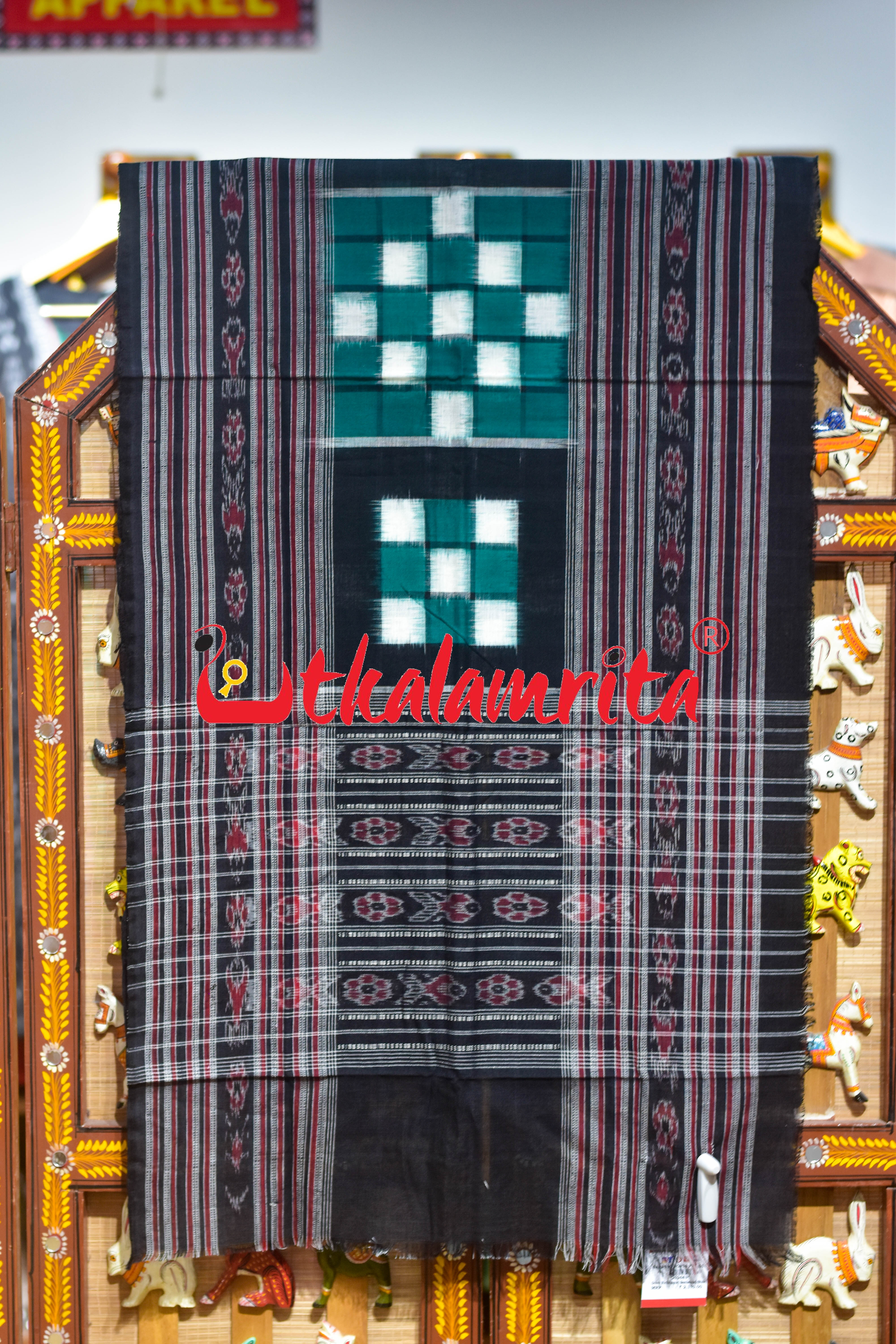 Green Bichitrapuri Sambalpuri (Stole)