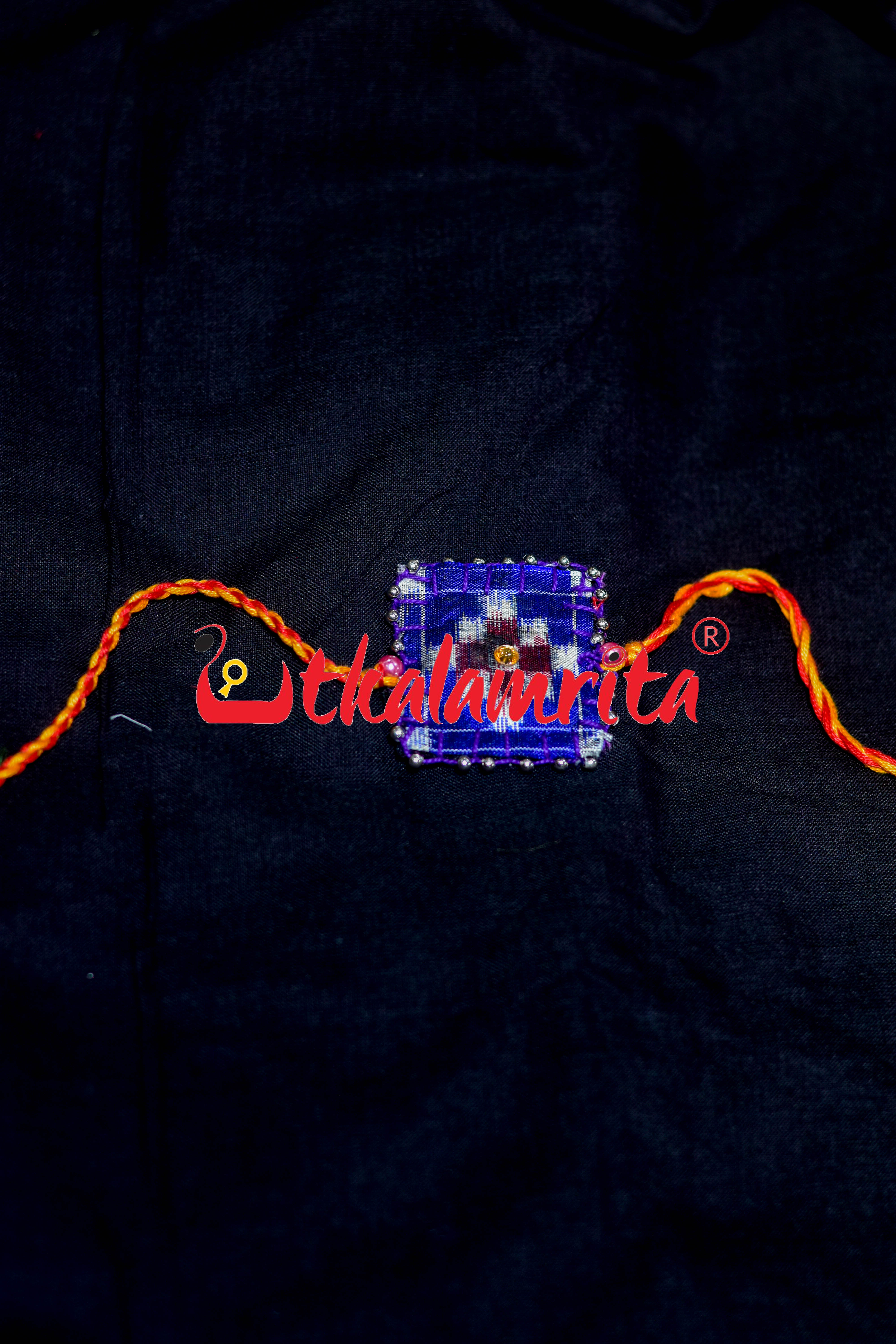 Blue Single Pasapali (Ikat Rakhi)
