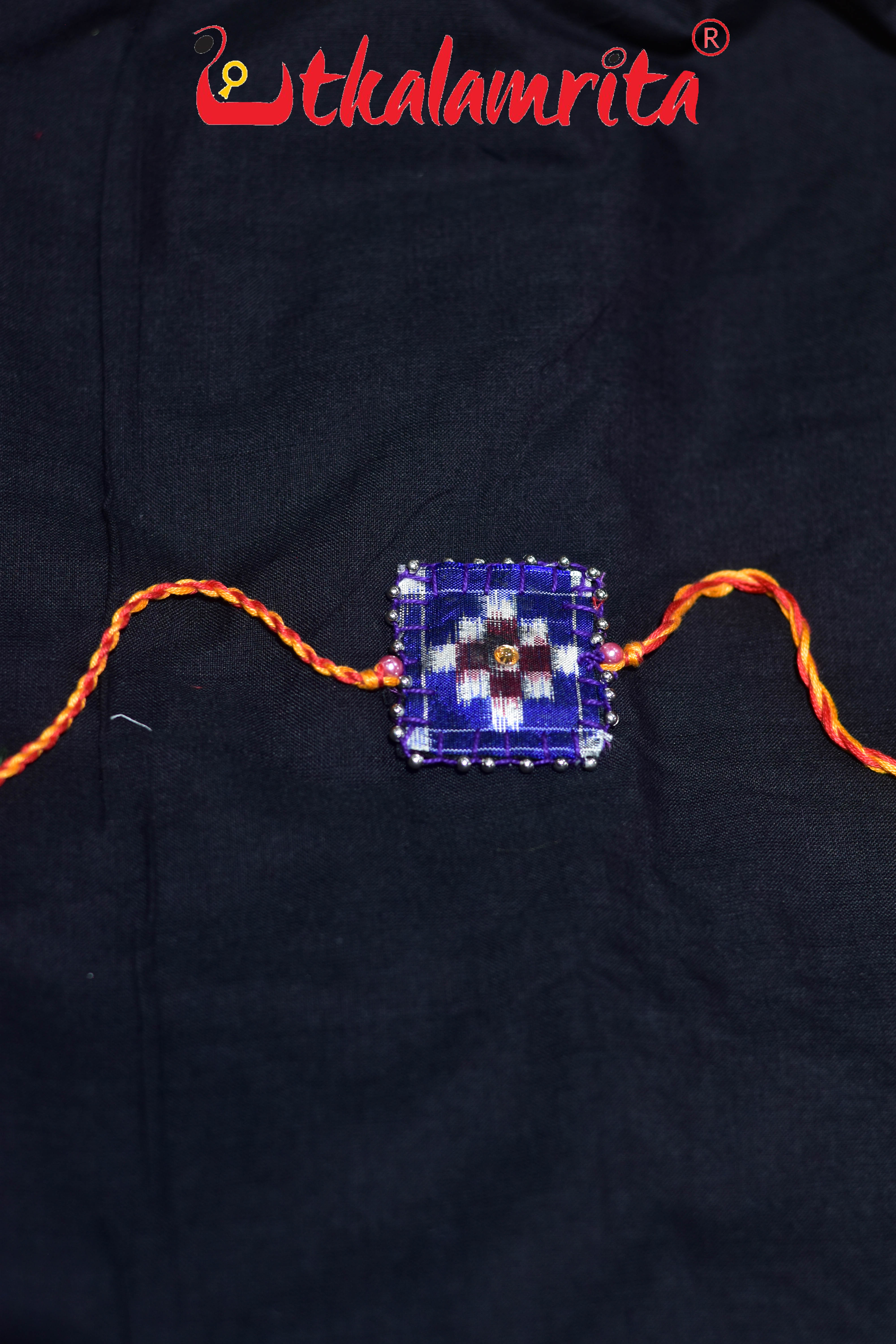 Blue Single Pasapali (Ikat Rakhi)