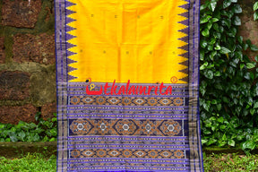 The Haldi Basanta Khandua Silk Saree