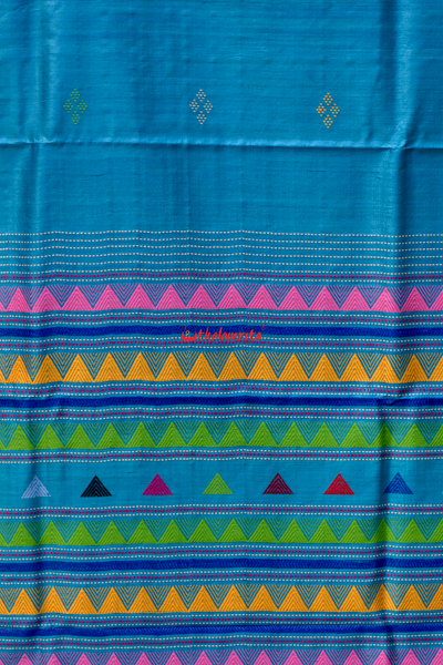 Surf Tussar Dongria Silk Saree