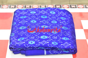 Blue Phula Thikiri Sambalpuri Silk (Fabric)