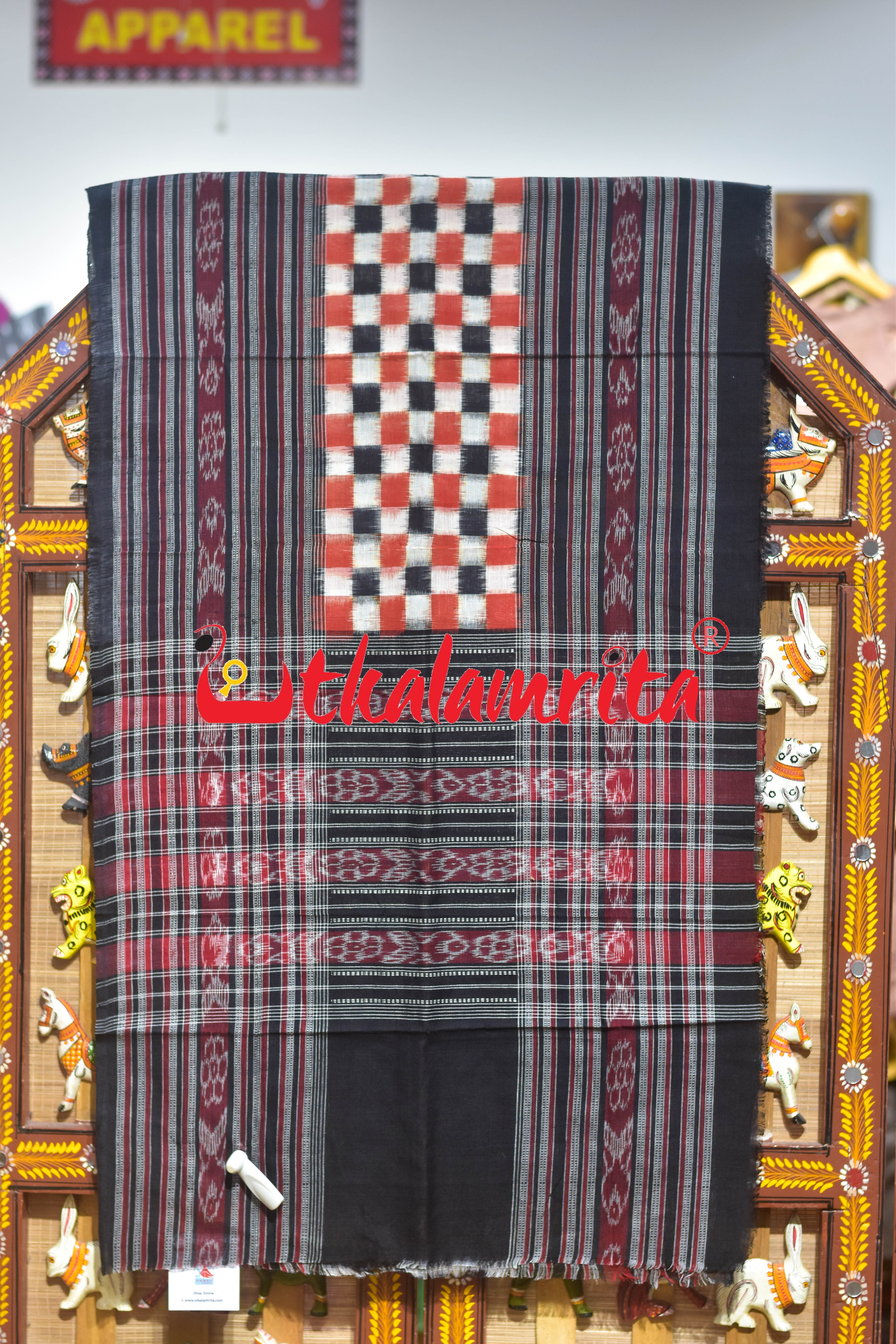 Rust Total Pasapali Sambalpuri (Stole)