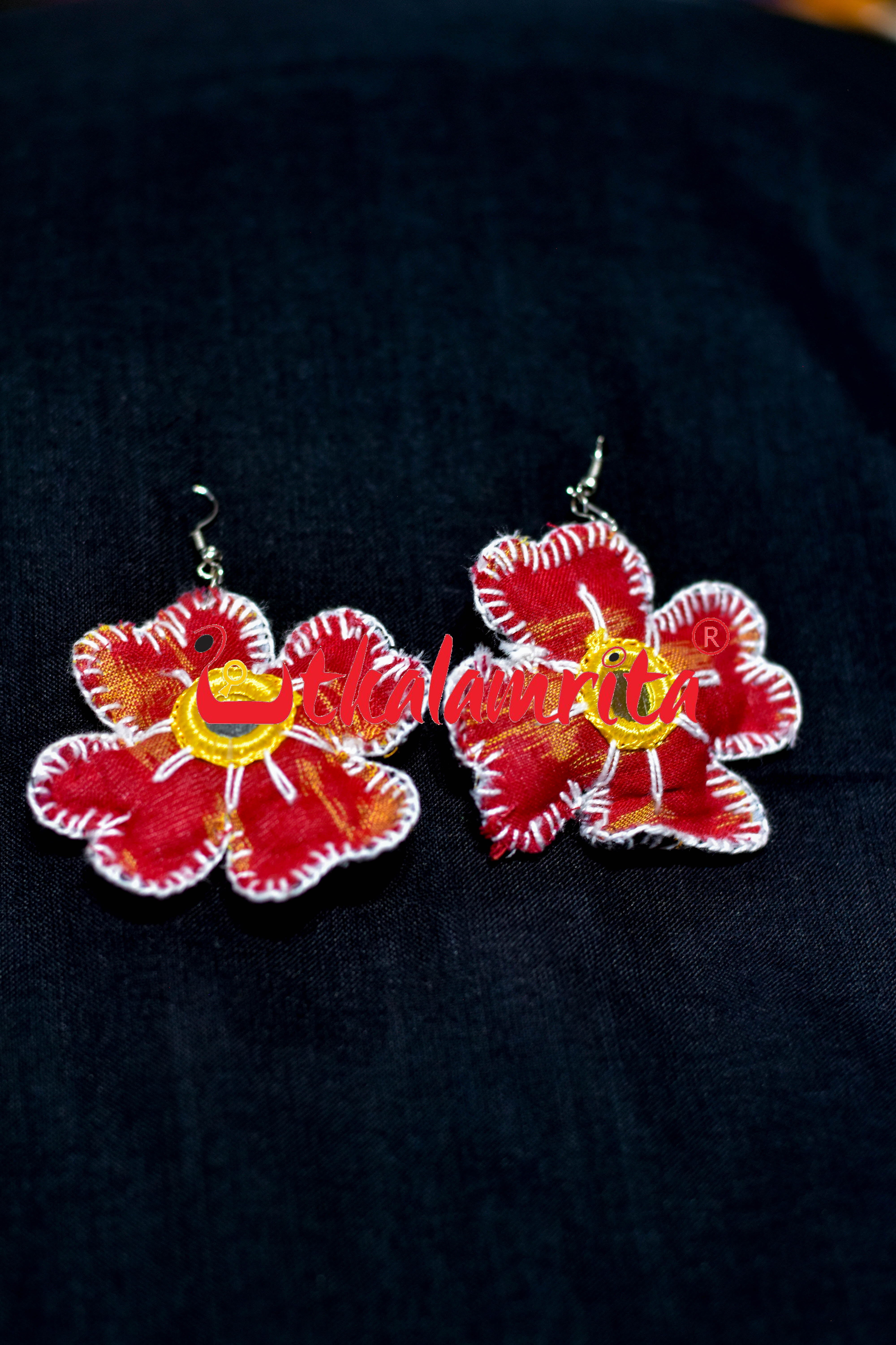 Red Black Double Sideed Flower