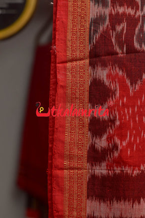 Half Nabarangi Animal Border Khandua Silk Saree