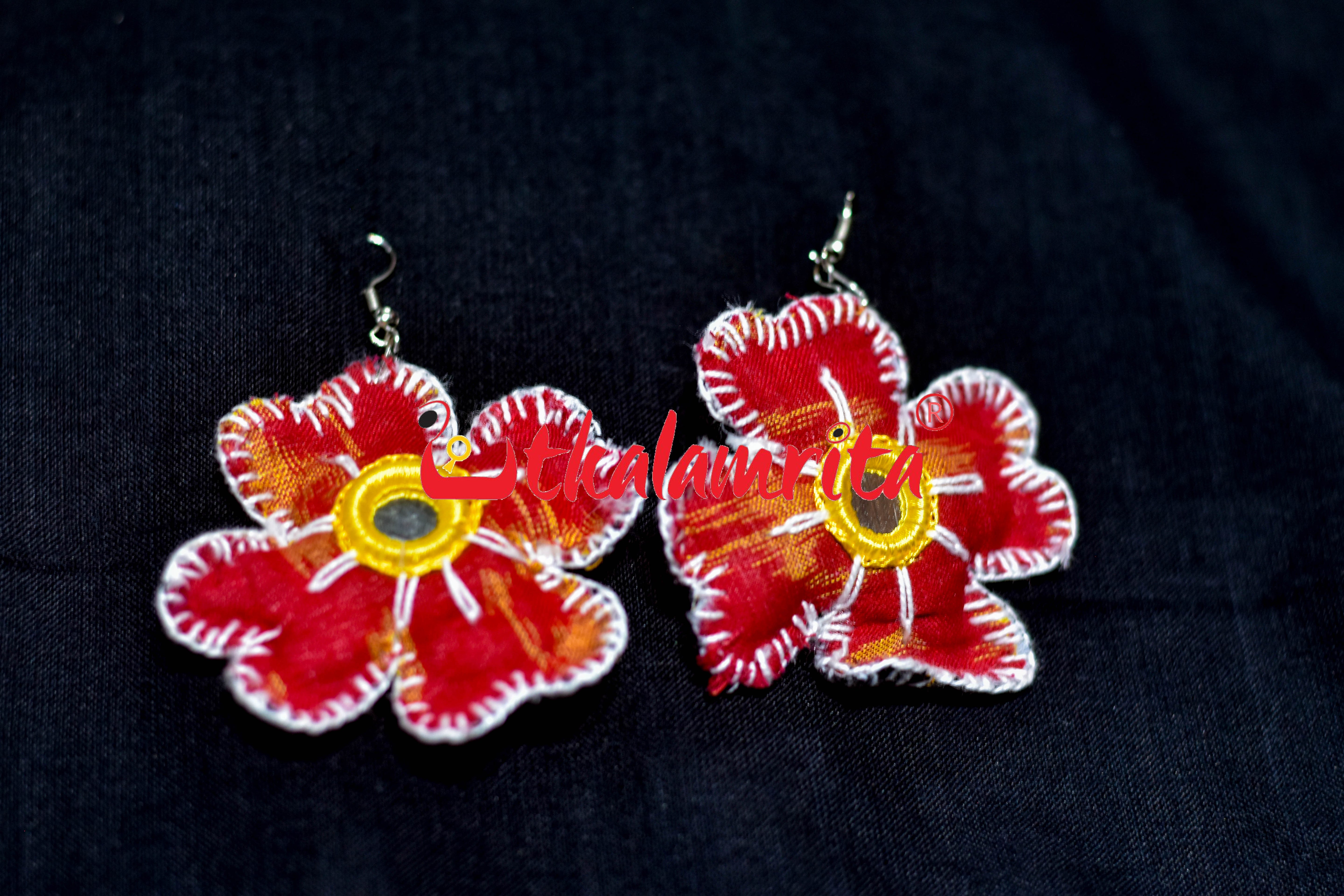 Red Black Double Sideed Flower