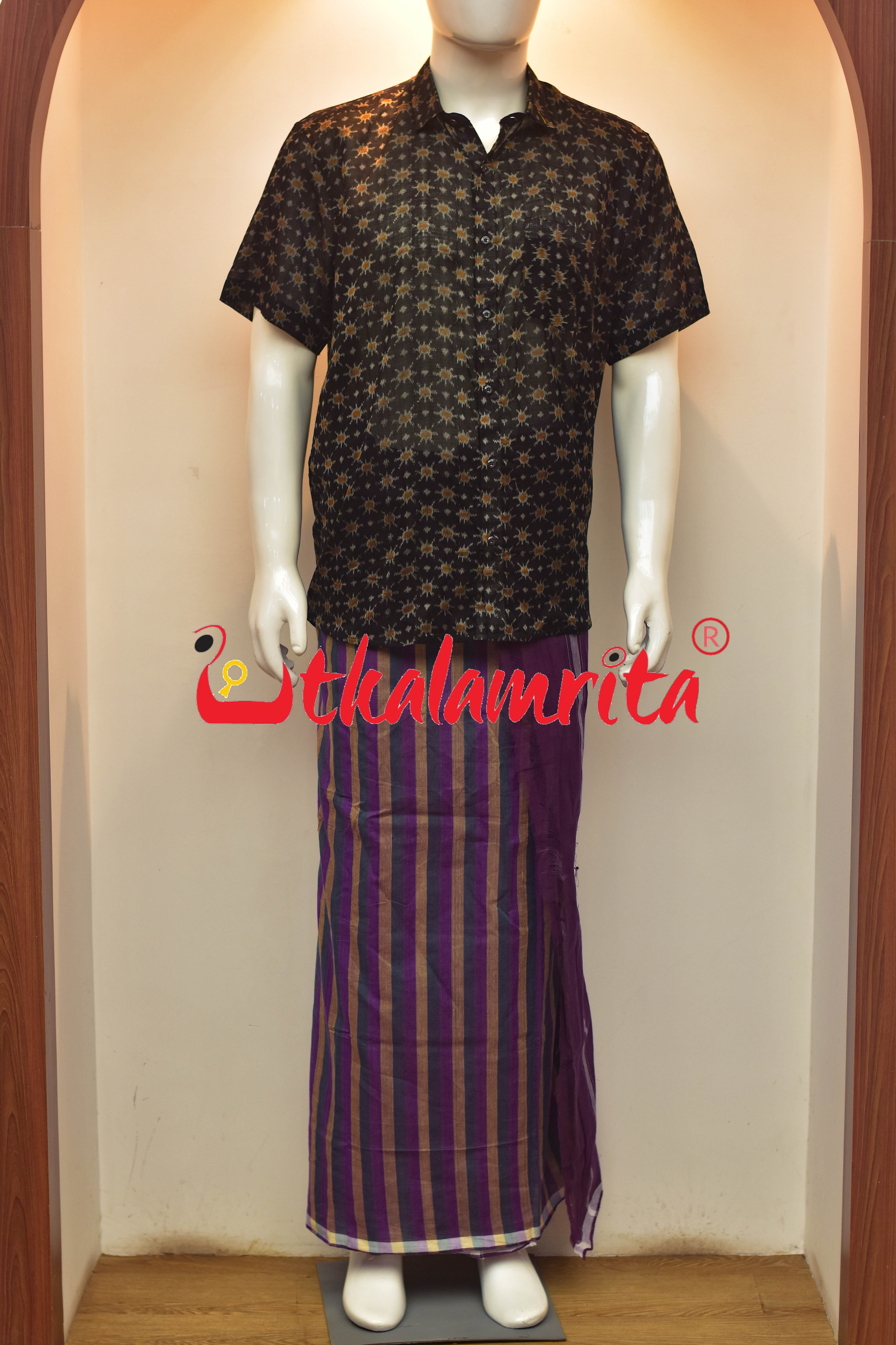 Triple Stripes Pittala Single Cotton (Lungi)