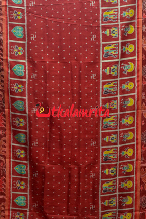 Half Nabarangi Animal Border Khandua Silk Saree