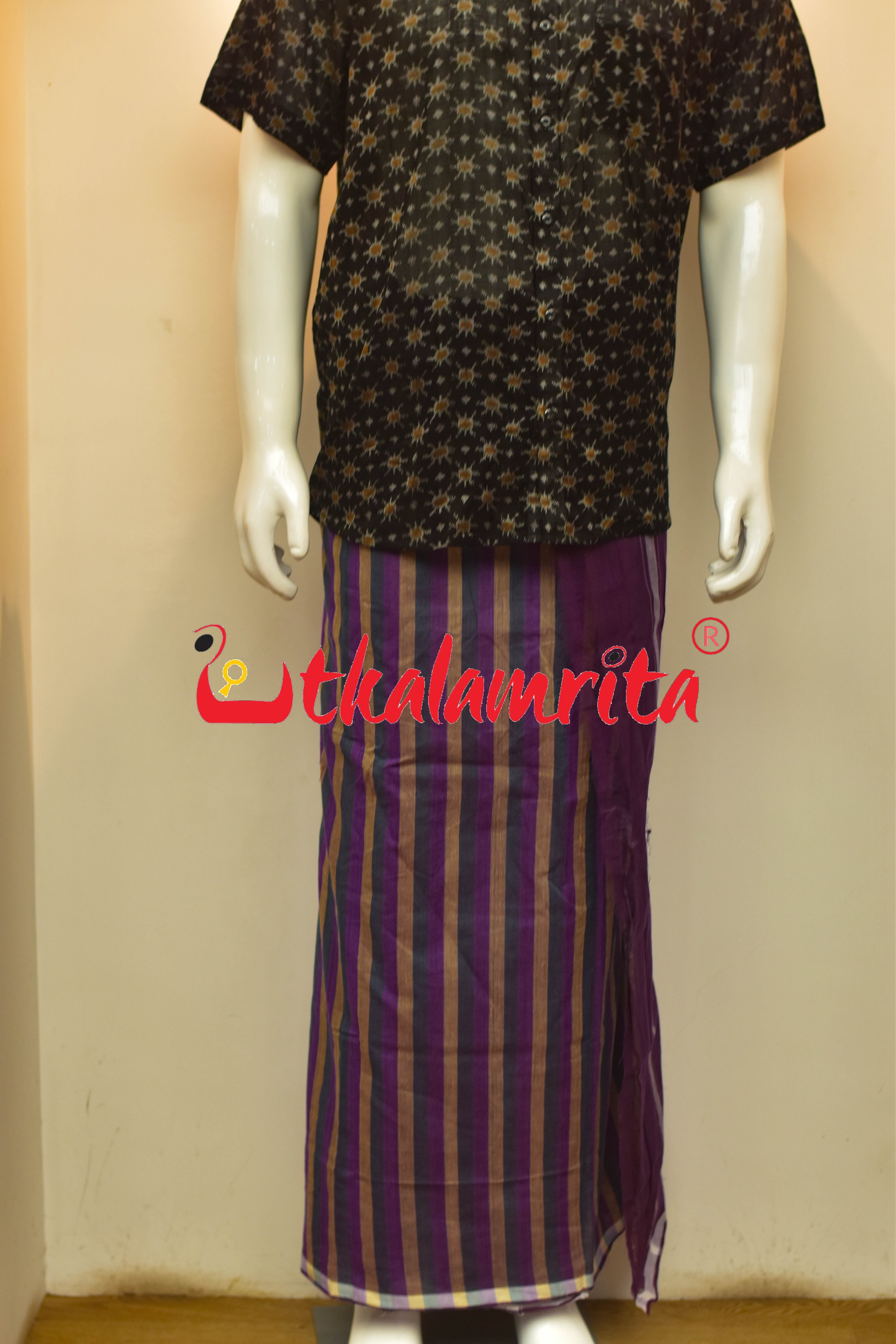 Triple Stripes Pittala Single Cotton (Lungi)