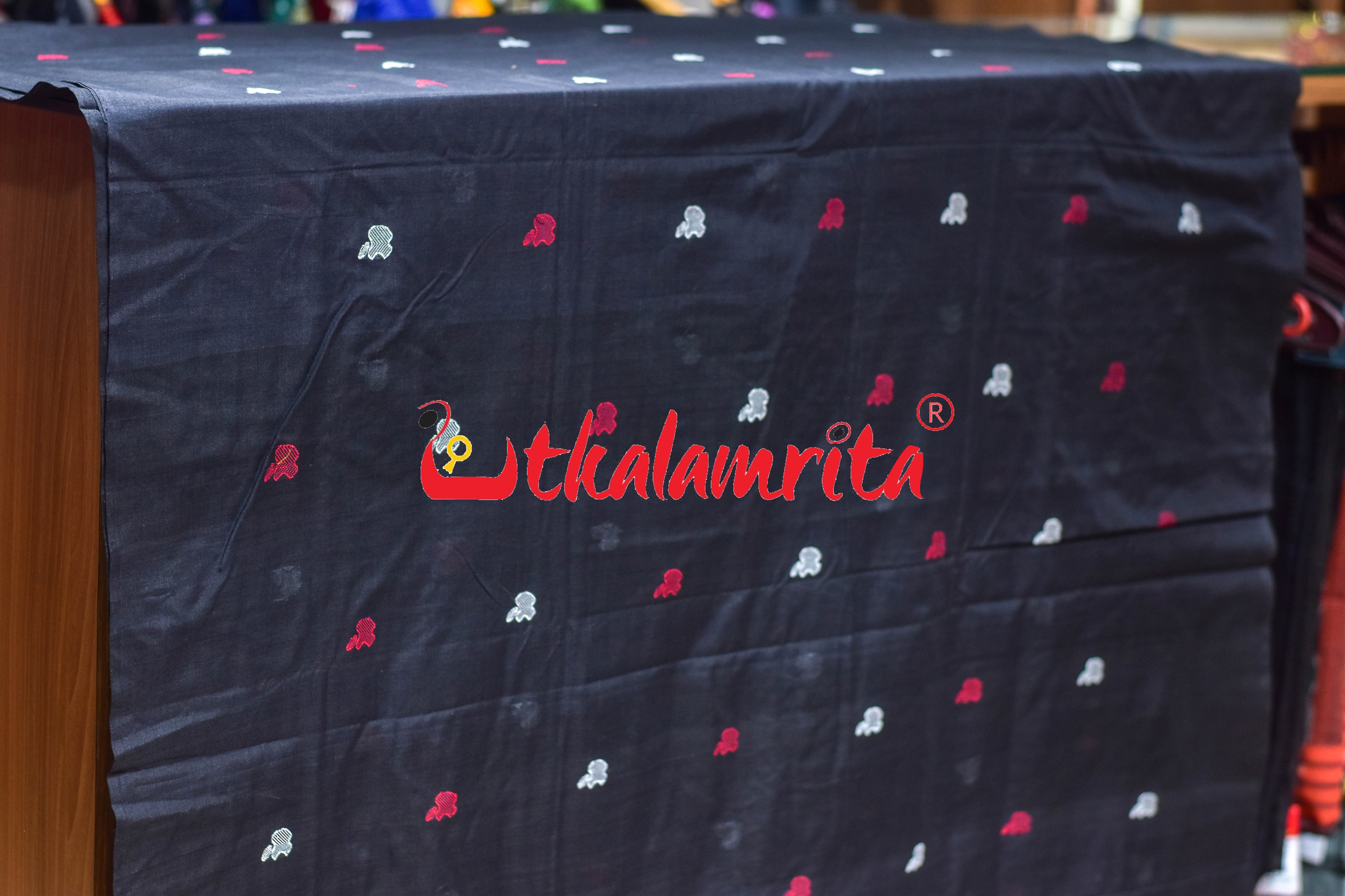 Black Apple Design Bomkai Cotton (Fabric)