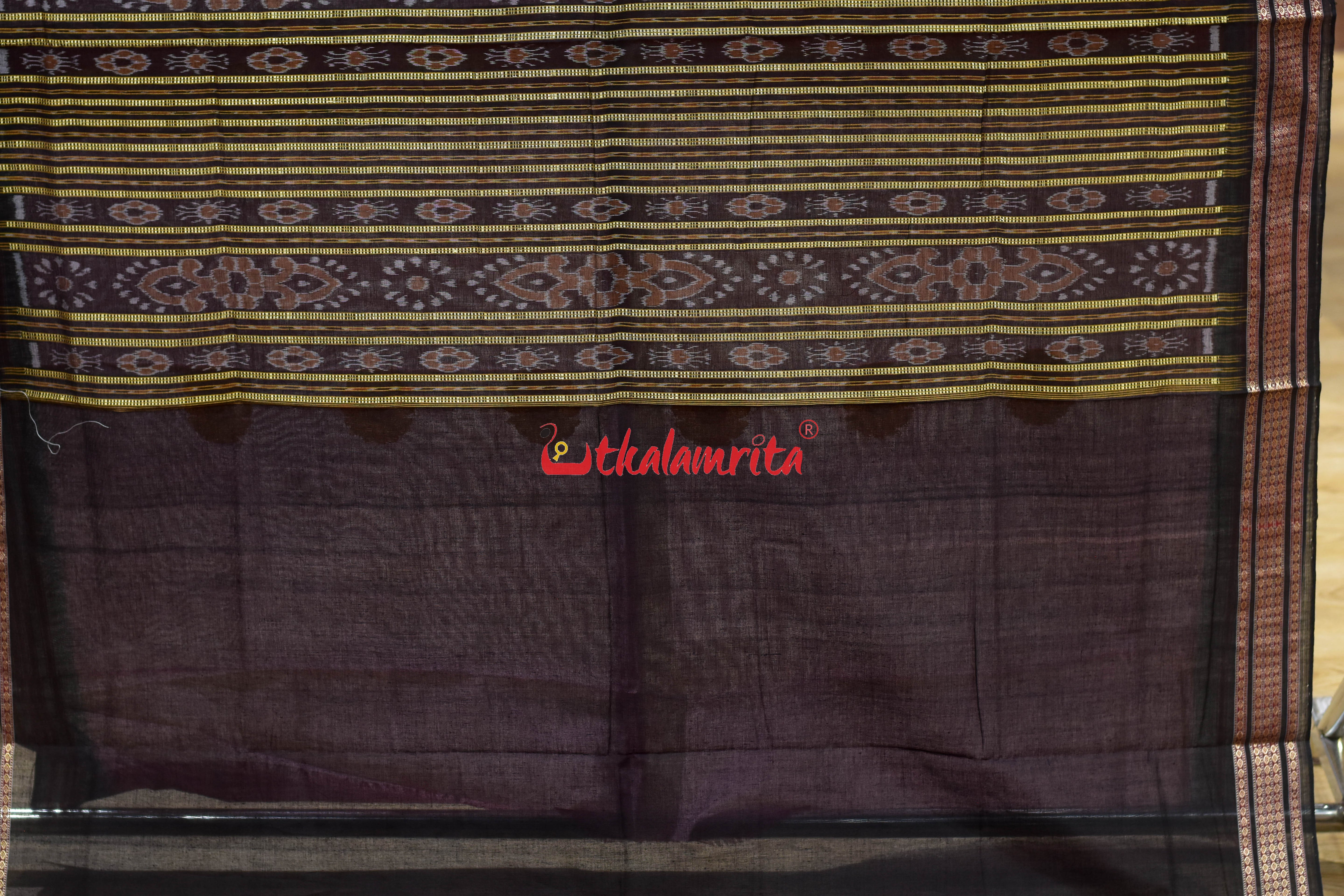 Red Peach Pere Bandha Bomkai Cotton Saree
