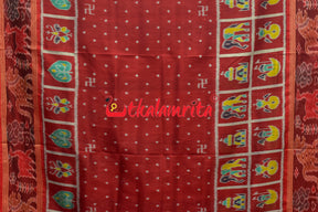 Half Nabarangi Animal Border Khandua Silk Saree