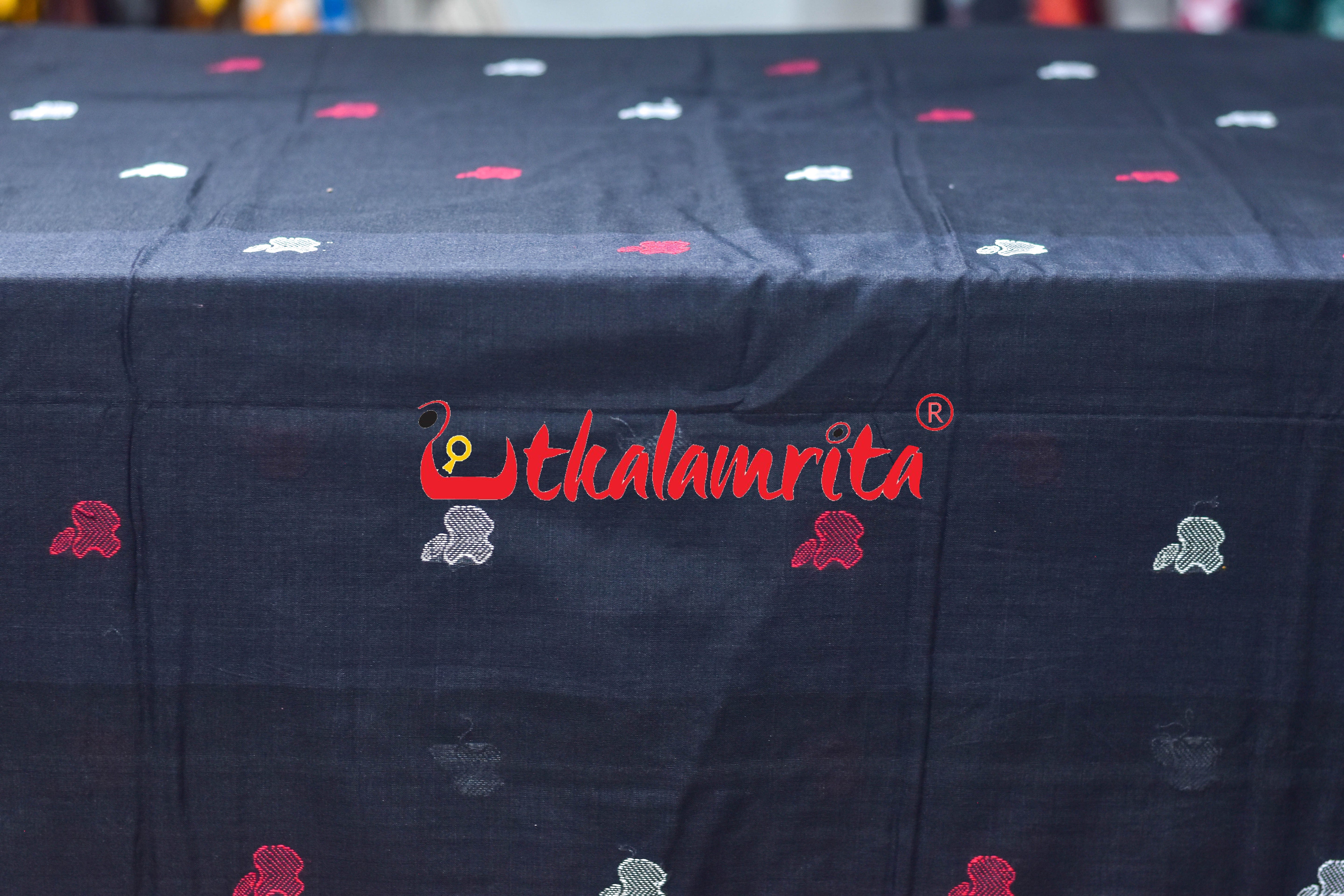 Black Apple Design Bomkai Cotton (Fabric)