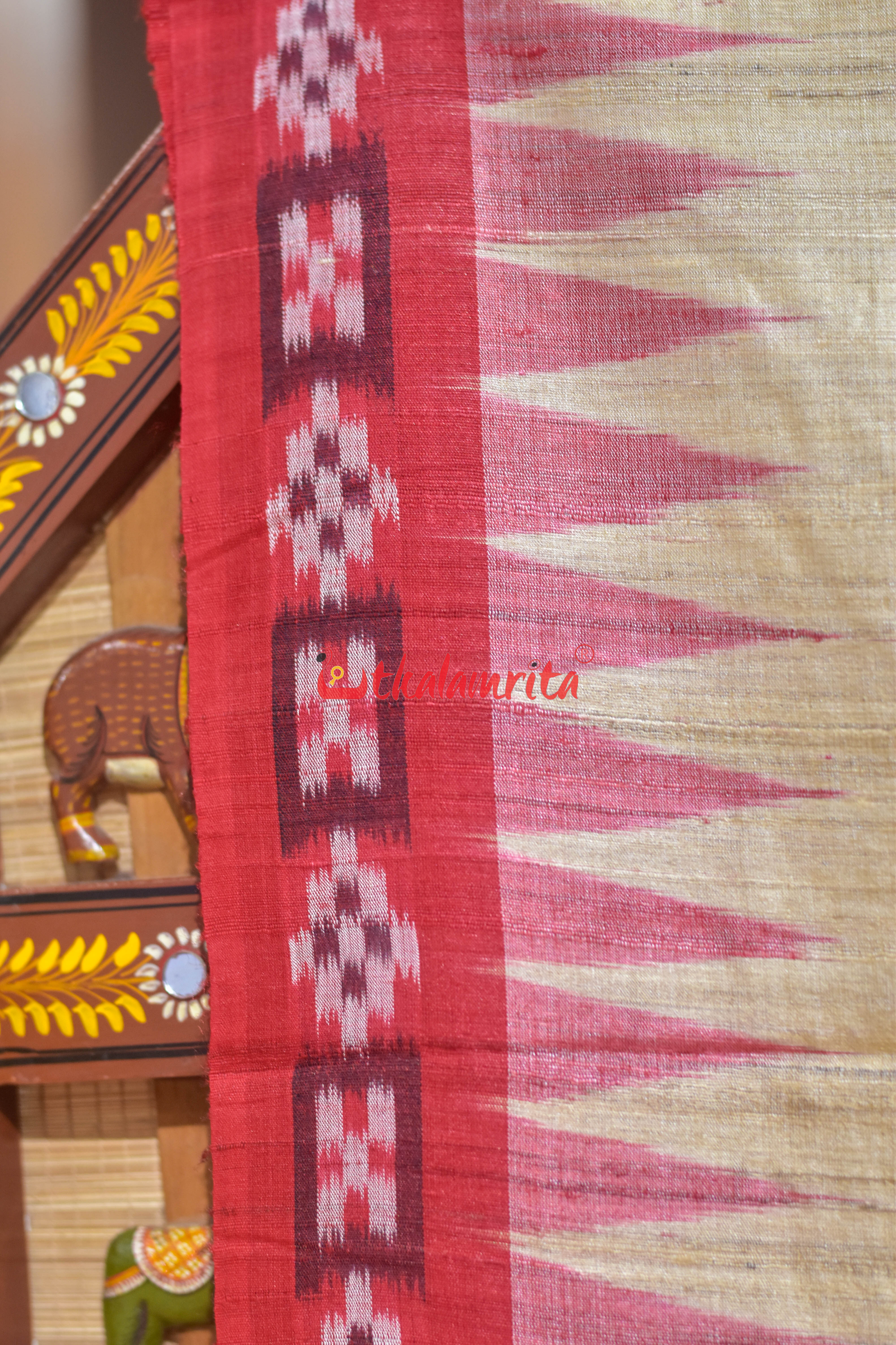 Natural Body Pasapali Border Gopalpur Tussar Saree