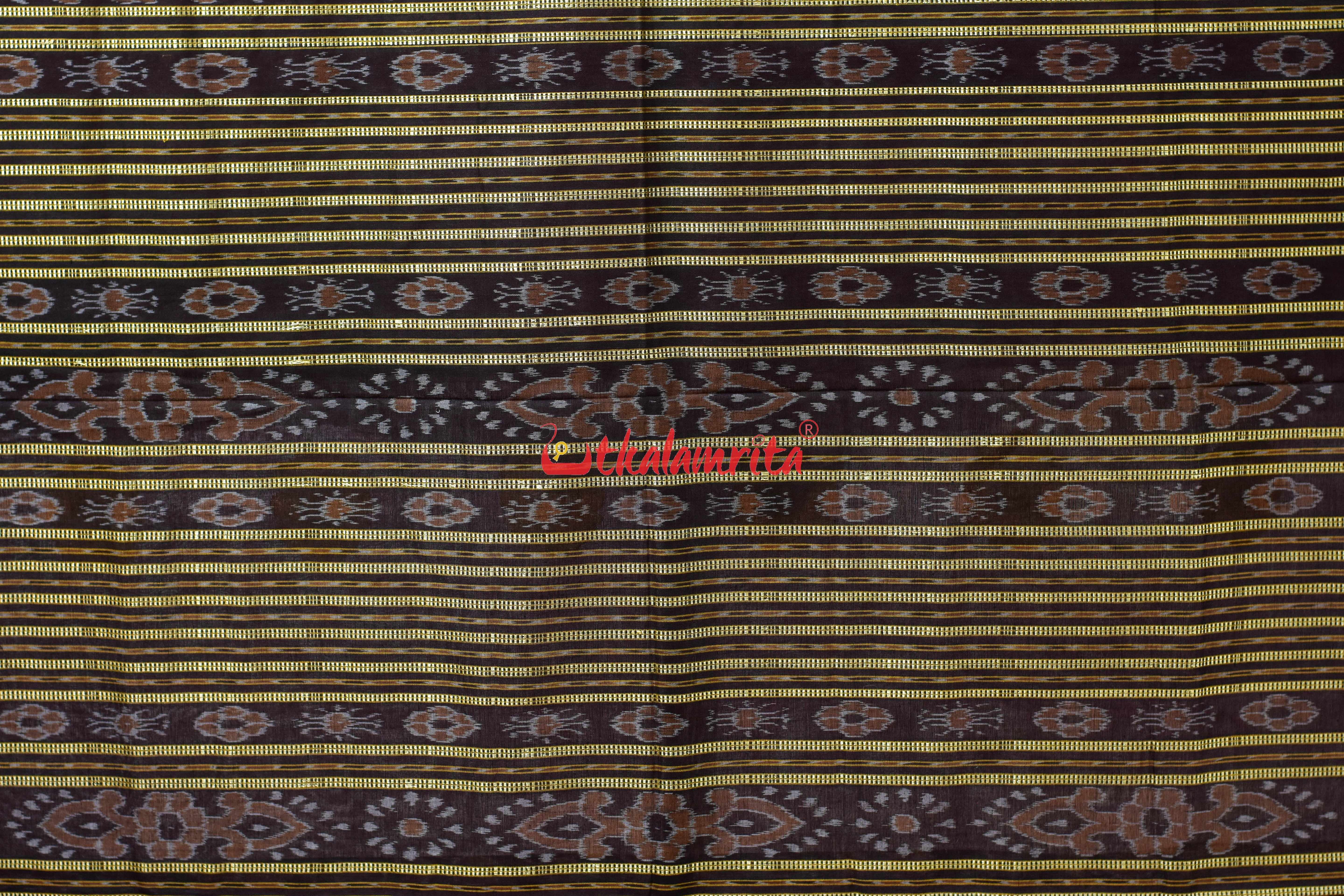 Red Peach Pere Bandha Bomkai Cotton Saree
