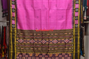 Light Pink with Pasapali Border Khandua Silk Saree