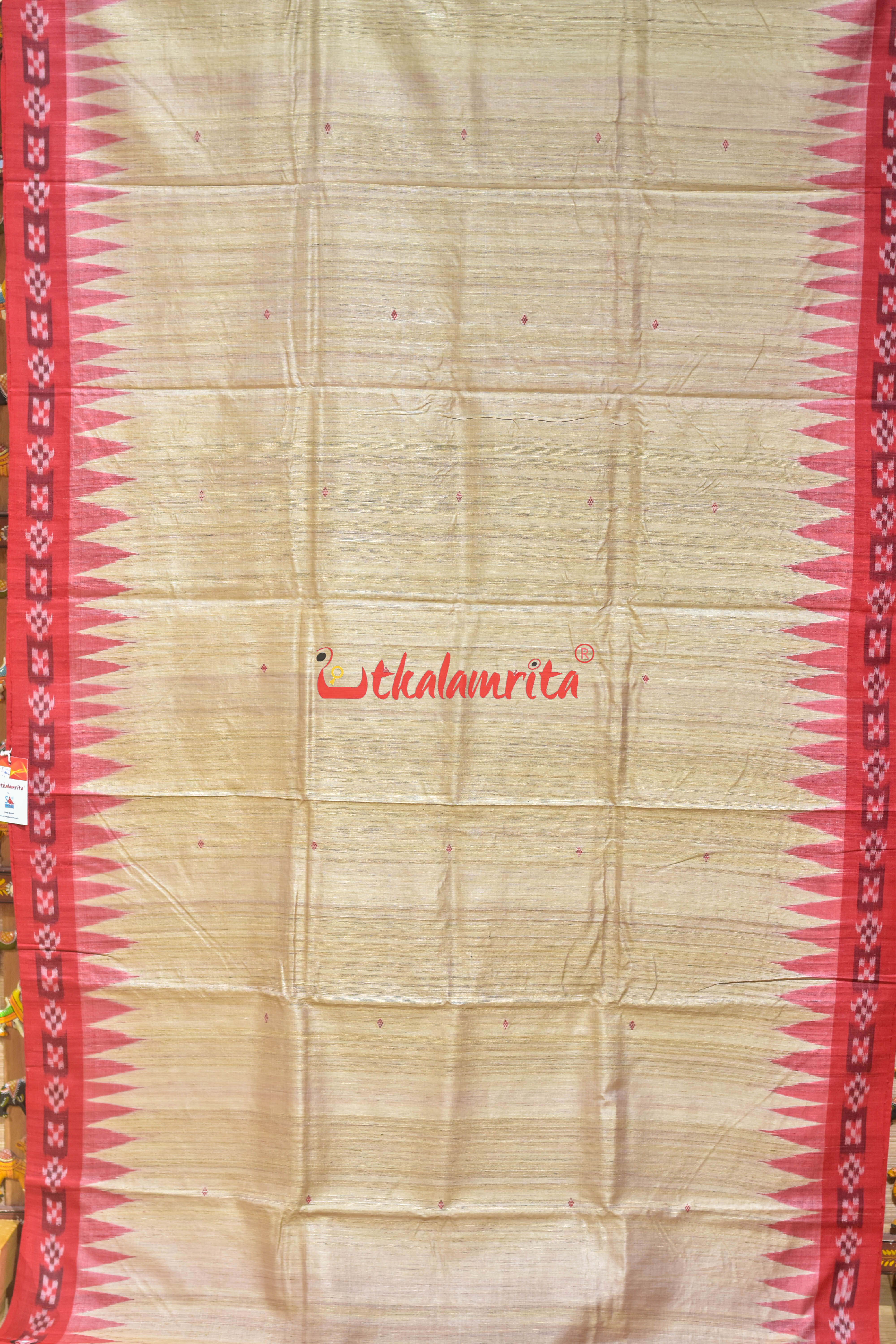 Natural Body Pasapali Border Gopalpur Tussar Saree