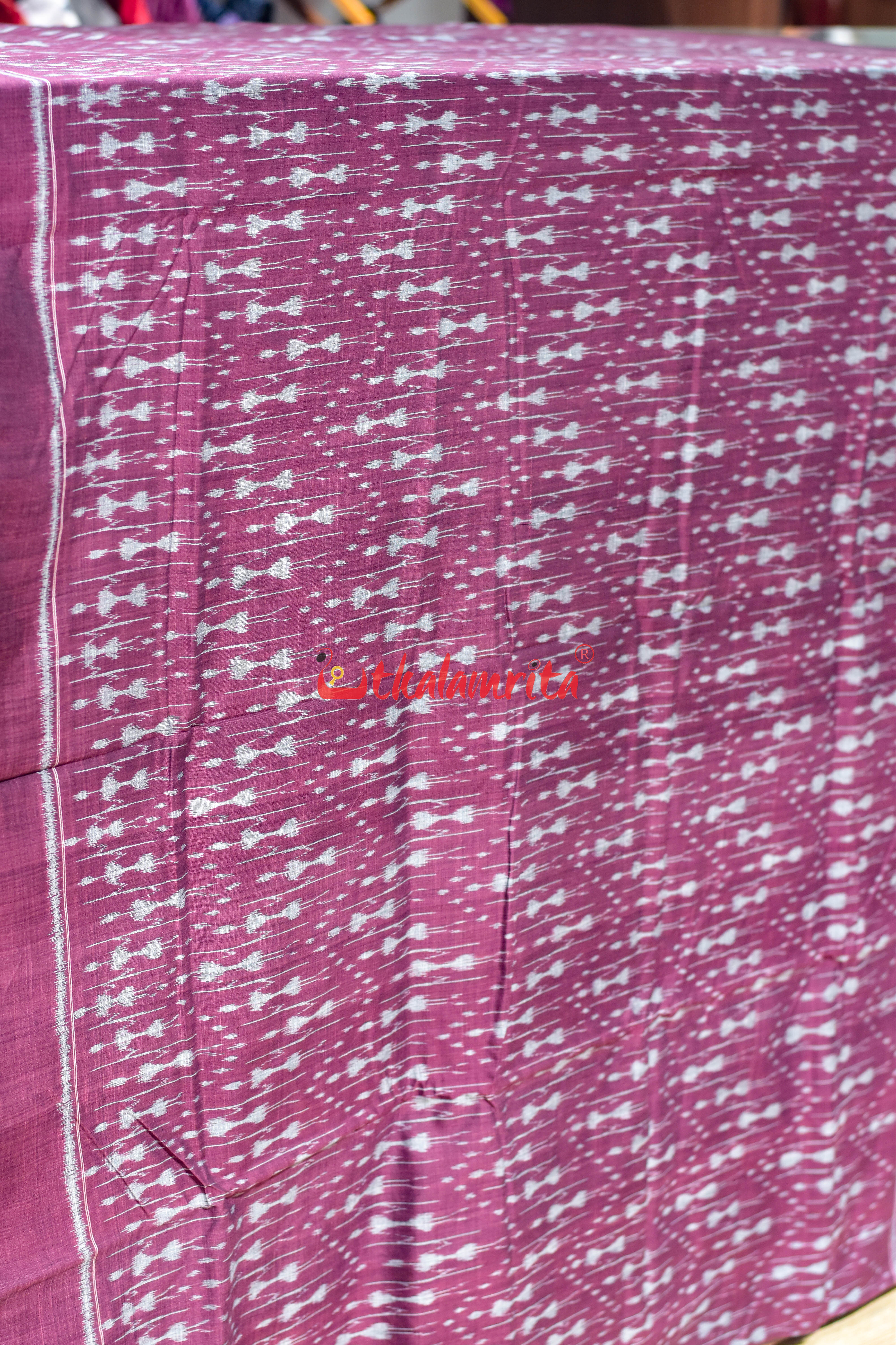 Magenta Tribal Ikat Cotton (Fabric)