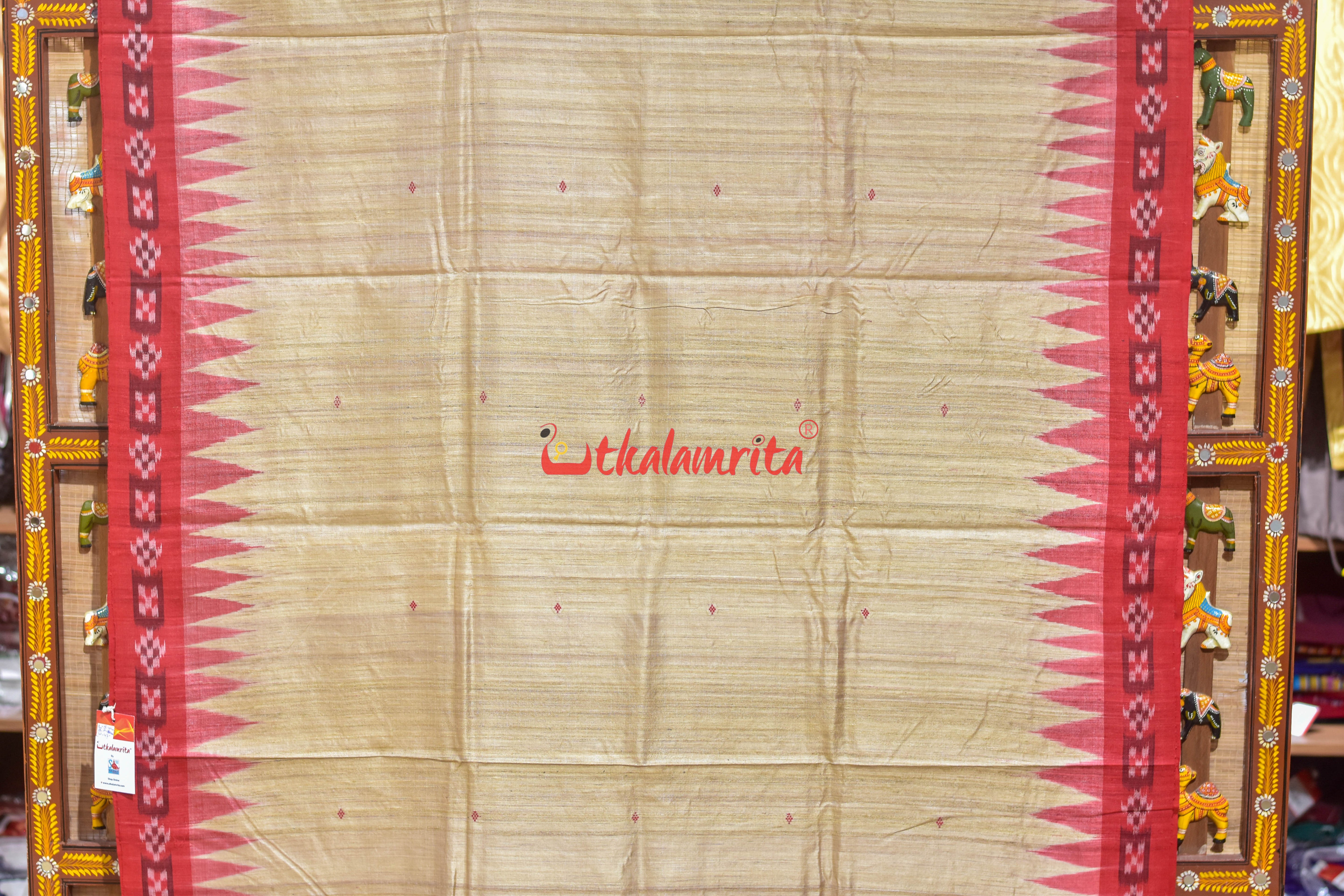 Natural Body Pasapali Border Gopalpur Tussar Saree