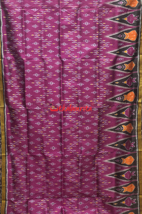 Magenta Body Bandha Khandua Silk Saree