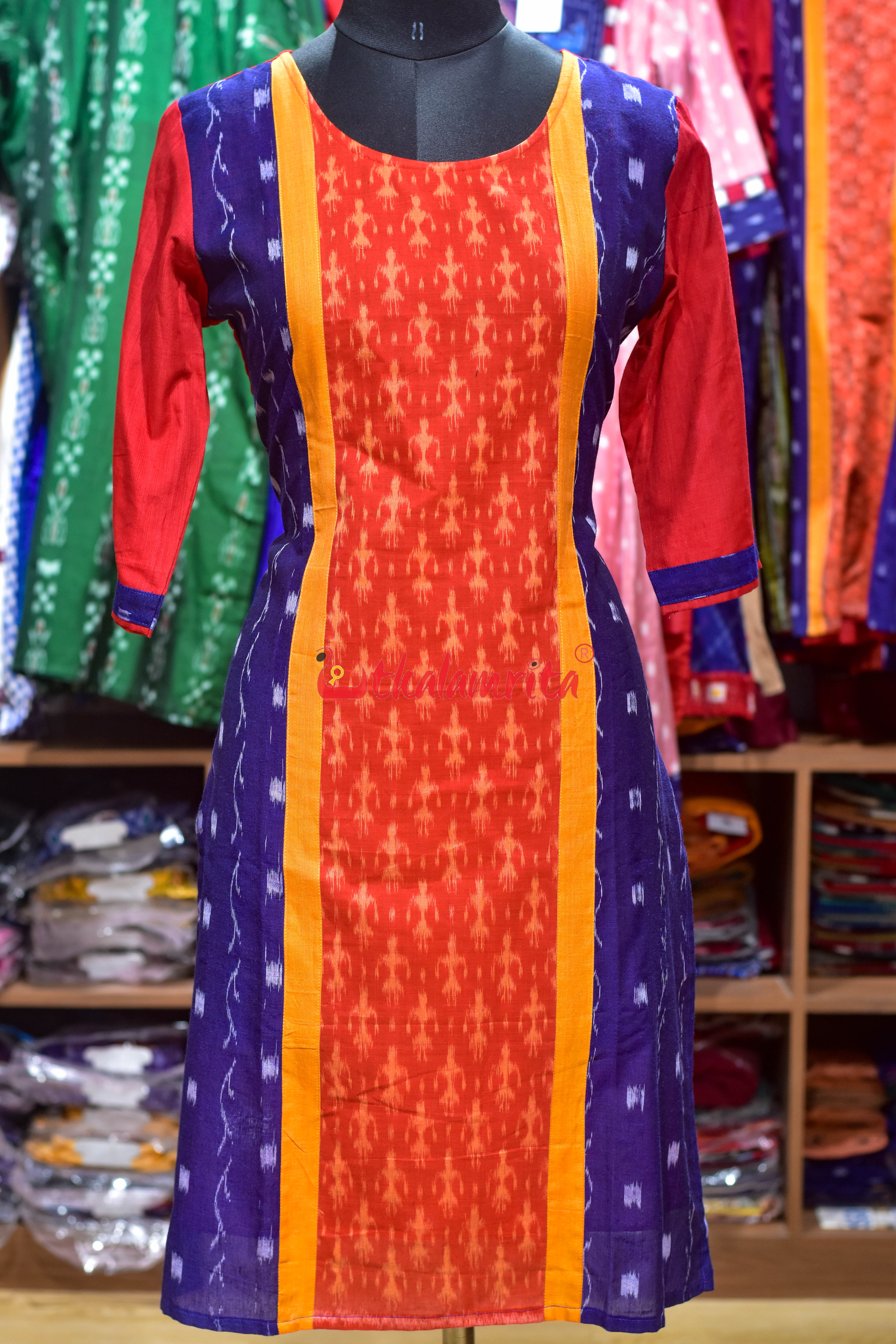 Sunset Ikat Glow (Ladies Kurti)