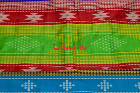 Gangotri Jamunotri Double Anchal Berhampuri Silk Saree