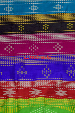 Gangotri Jamunotri Double Anchal Berhampuri Silk Saree