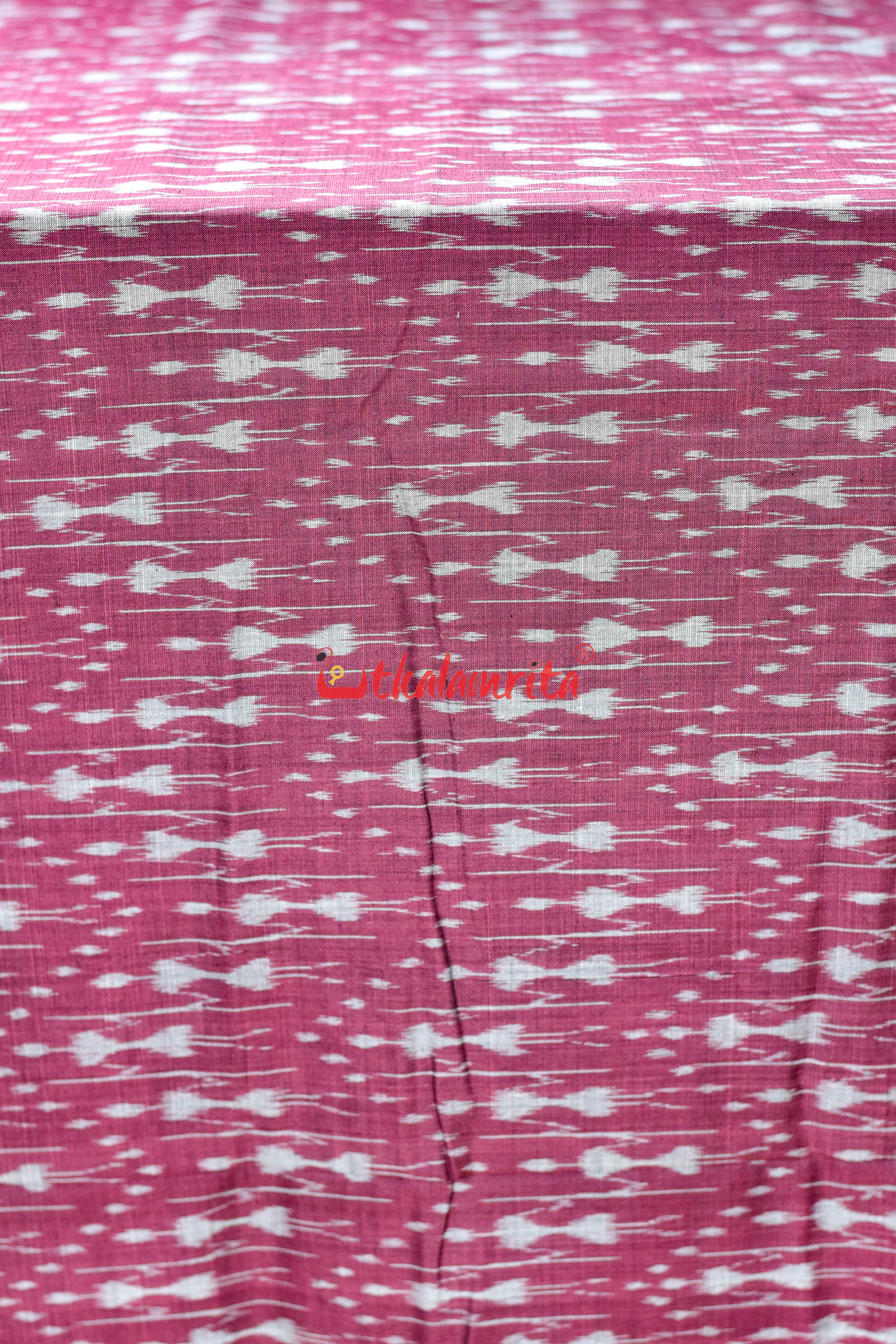 Magenta Tribal Ikat Cotton (Fabric)