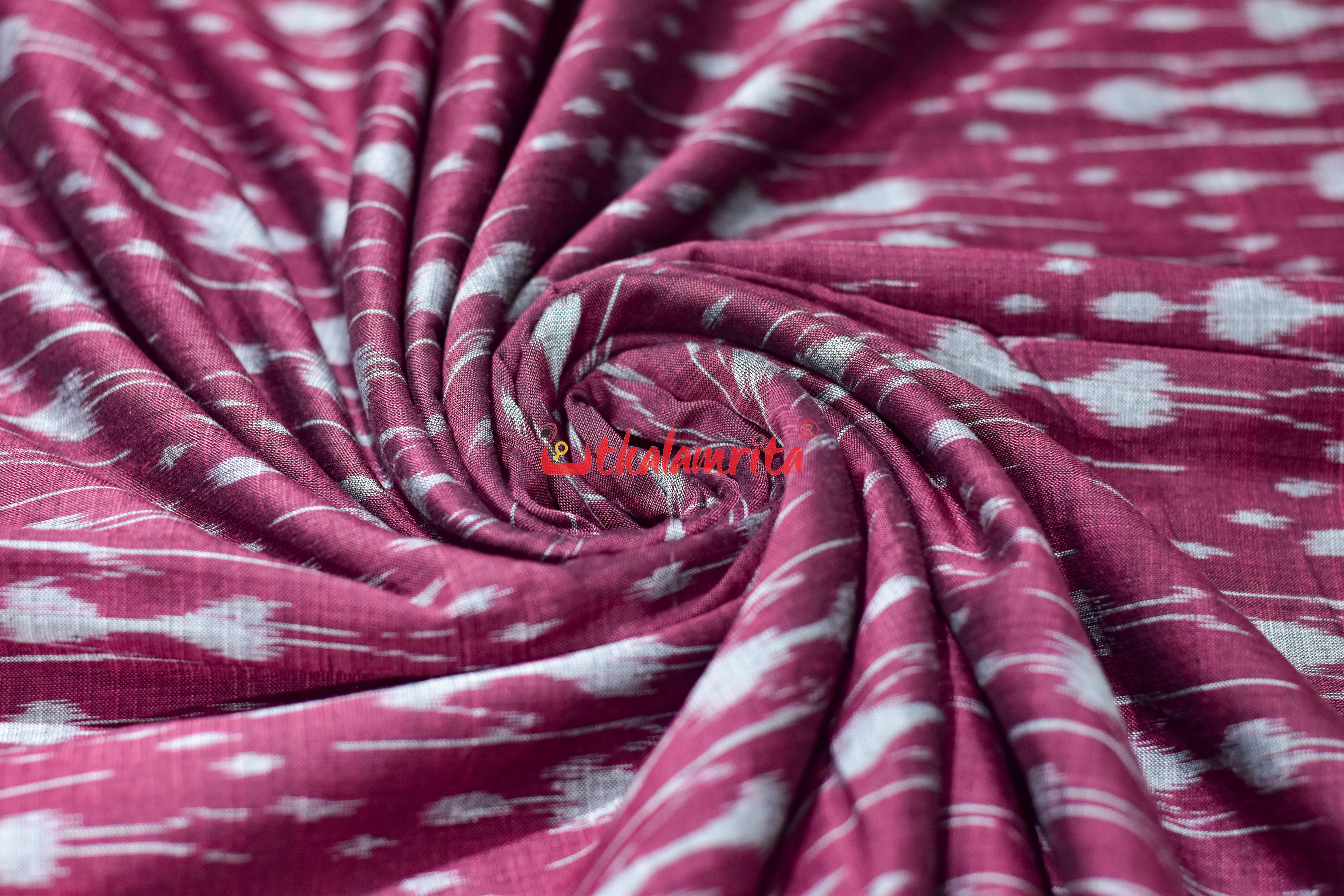 Magenta Tribal Ikat Cotton (Fabric)