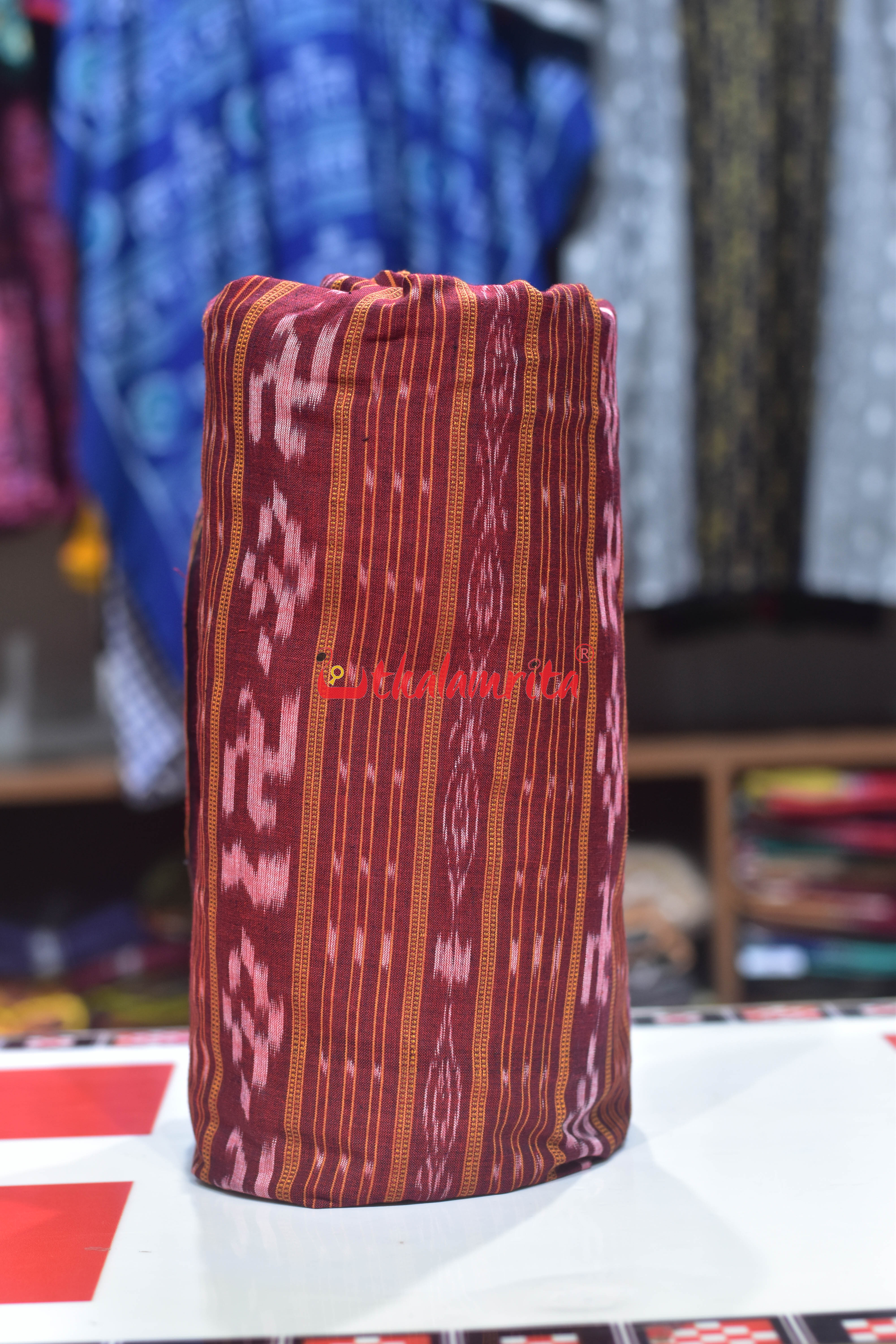 Maroon Swastik With Pasapali (Fabric)